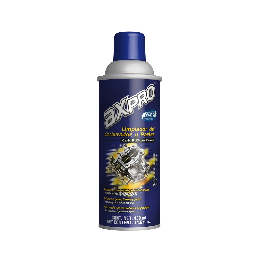 AXP-LCAR-430M — Limpiador del carburador y partes 430 mL
