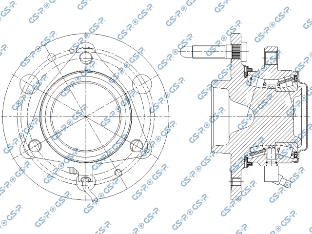 94C2115KXD — Kit de Reparación Maza con Balero Delantero GSP 94C2115KXD