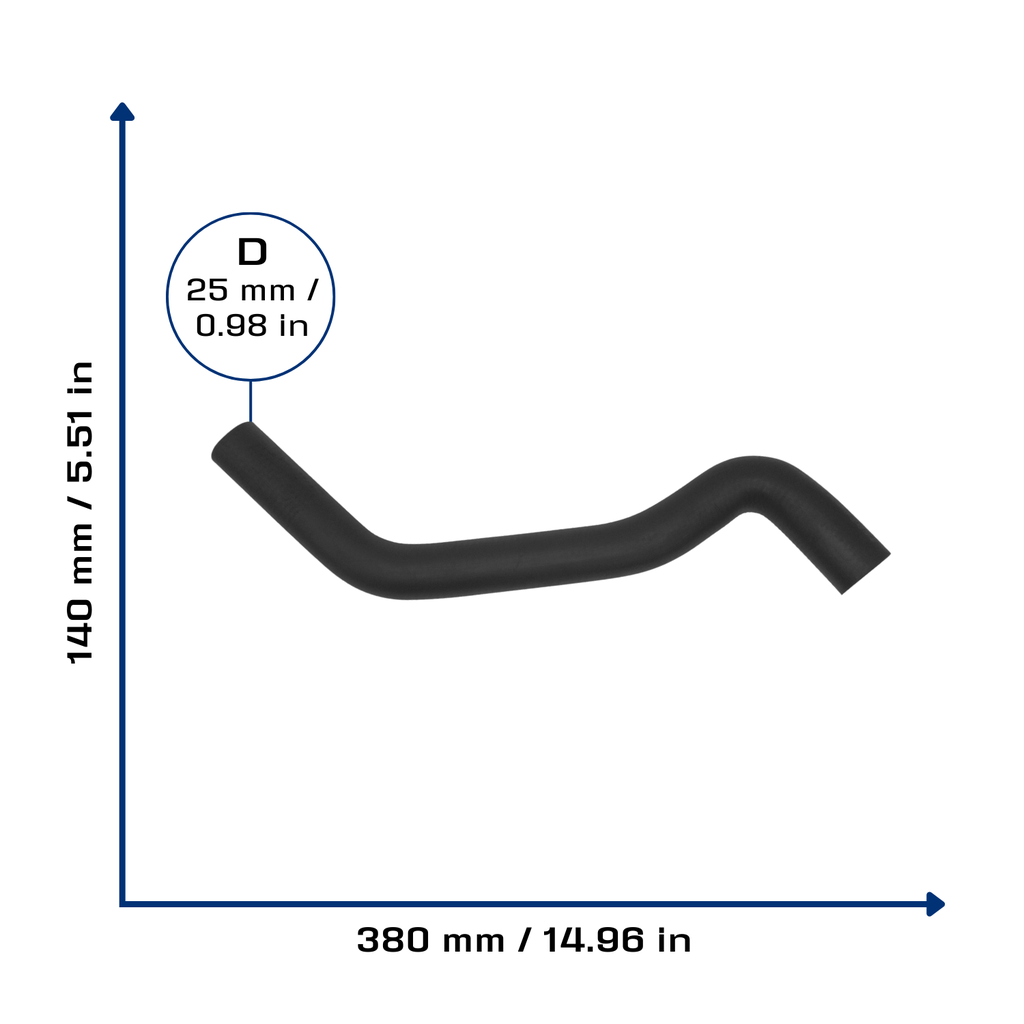 CA-5006 — Manguera Radiador CAUPLAS 5006