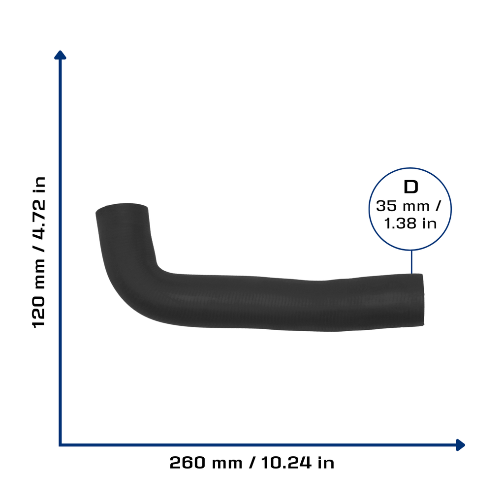 CA-5009 — Manguera Radiador CAUPLAS 5009