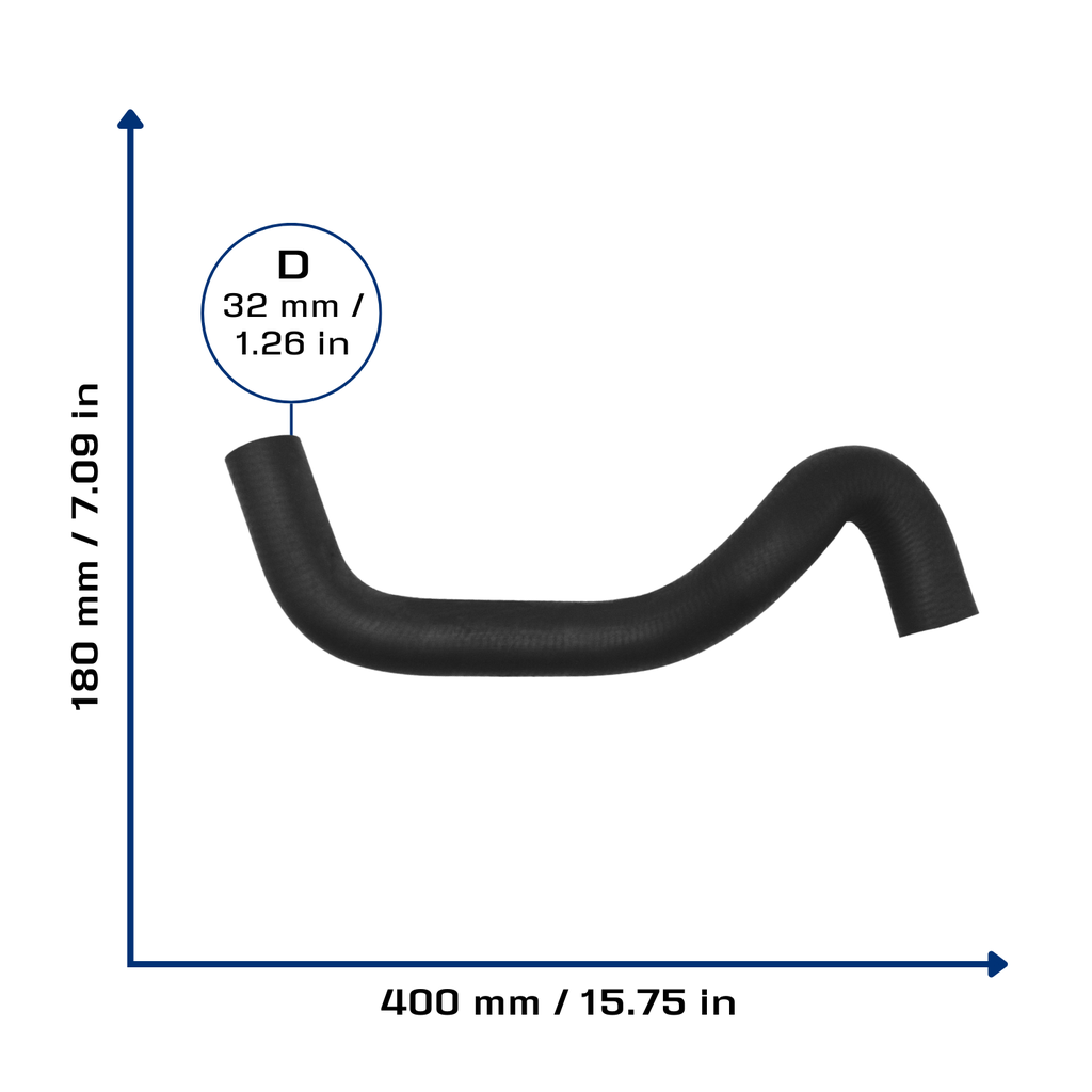CA-4895 — Manguera Radiador CAUPLAS 4895