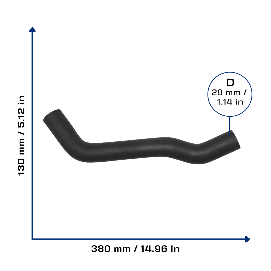CA-3646 — Manguera Radiador CAUPLAS 3646