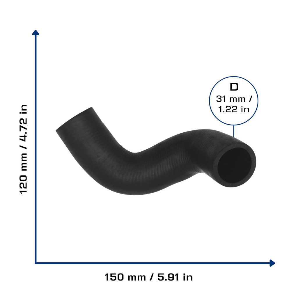 CA-4716 — Manguera Radiador CAUPLAS 4716