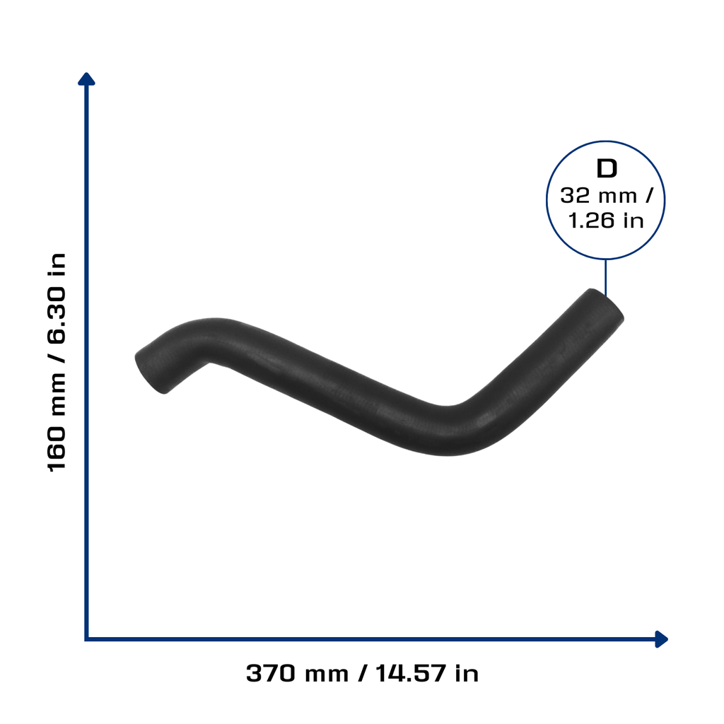 CA-4834 — Manguera Radiador CAUPLAS 4834