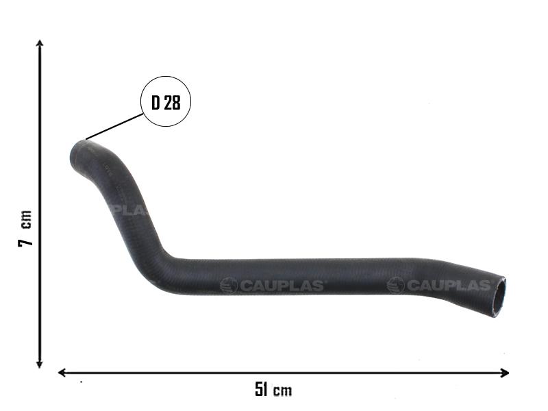 CA-20637 — Manguera Radiador CAUPLAS 20637