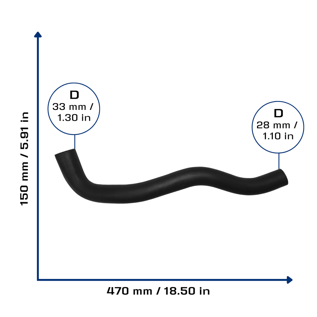 CA-4873 — Manguera Radiador CAUPLAS 4873