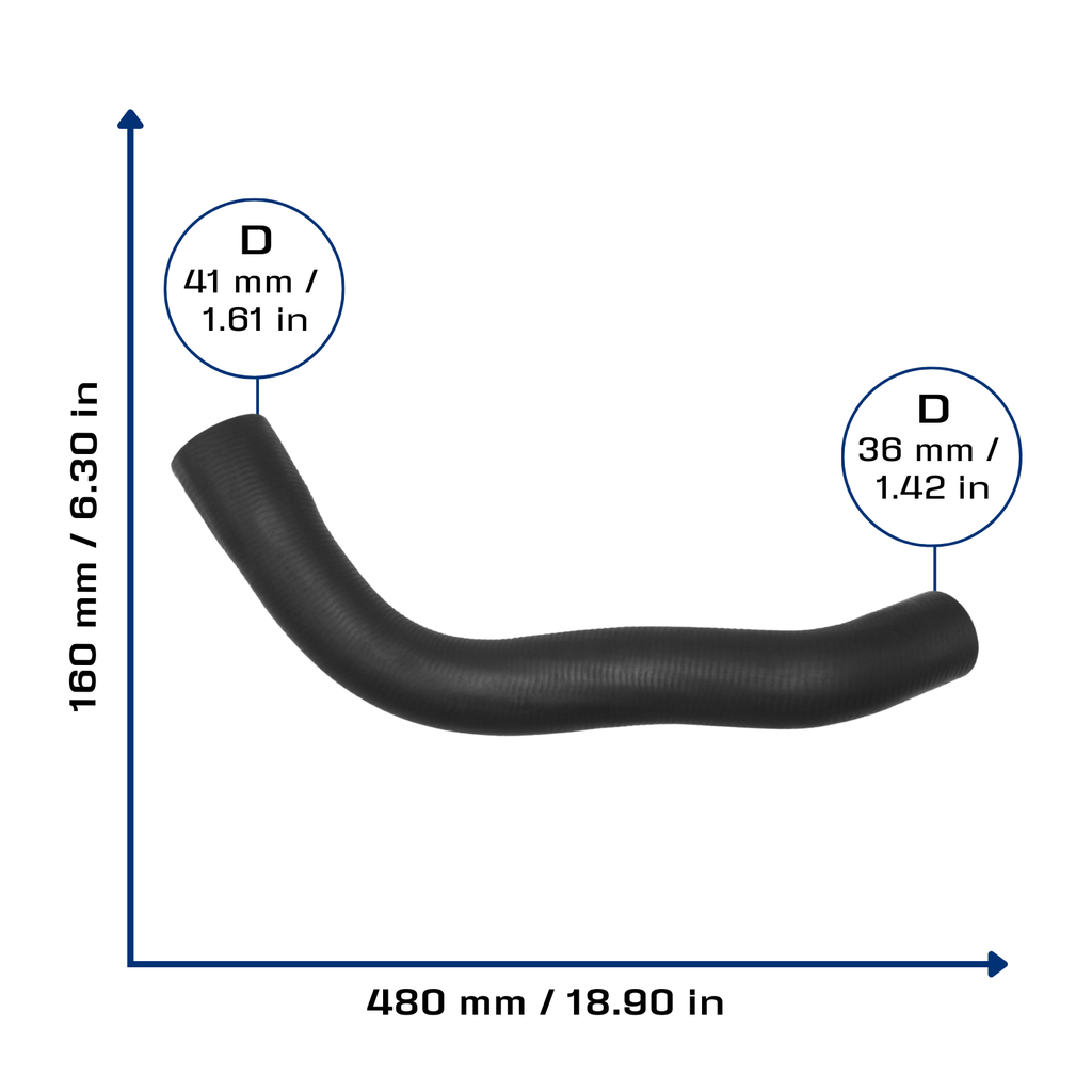 CA-4875 — Manguera Radiador CAUPLAS 4875