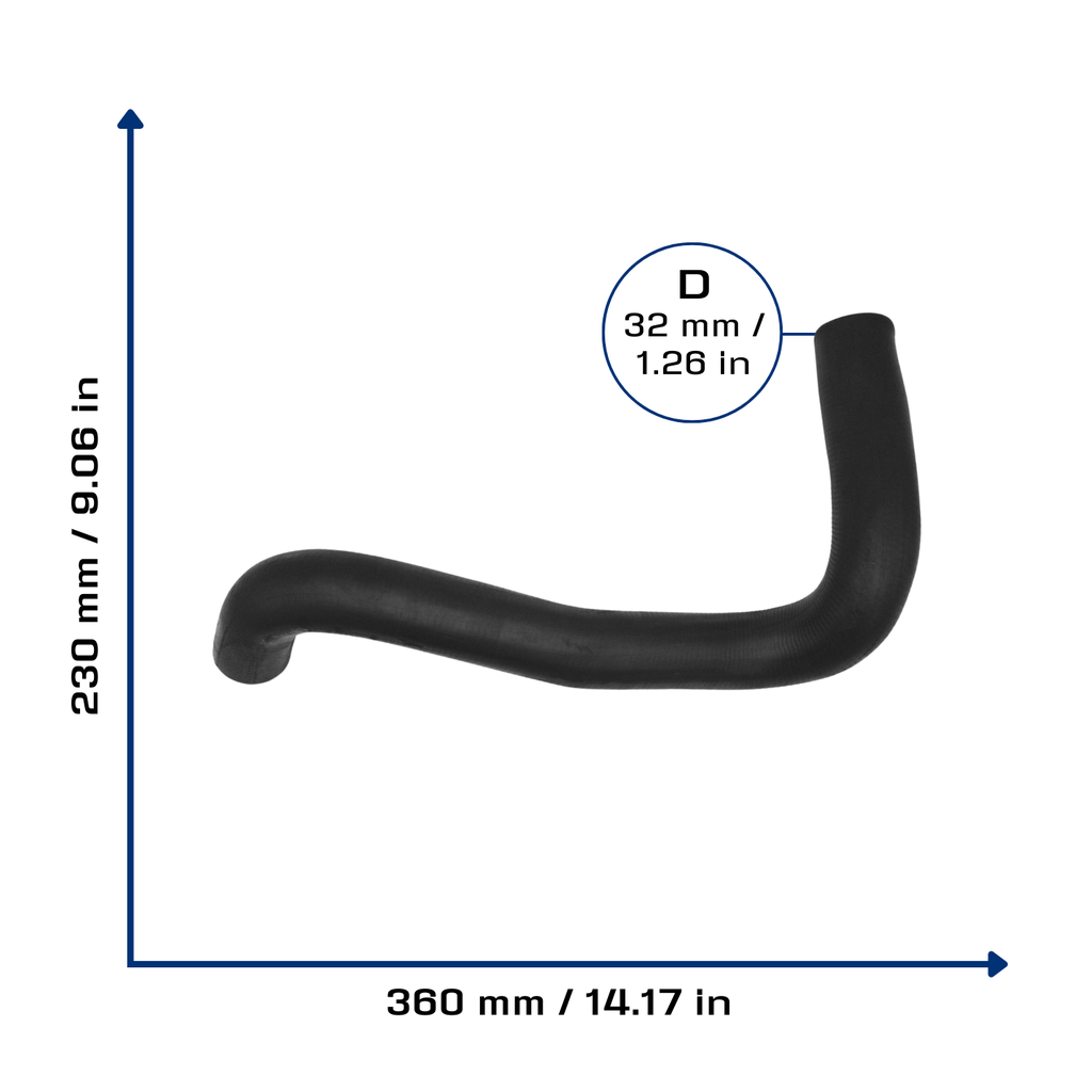 CA-3086 — Manguera Radiador CAUPLAS 3086