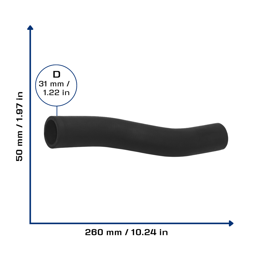 CA-7125 — Manguera Radiador CAUPLAS 7125