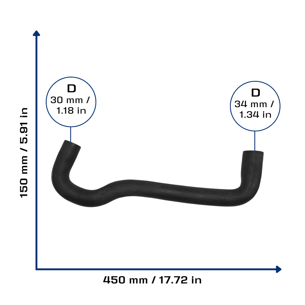 CA-4876 — Manguera Radiador CAUPLAS 4876