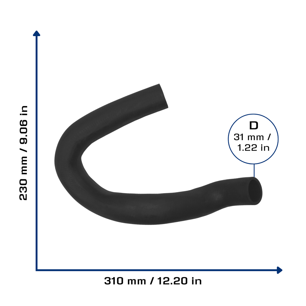 CA-3027 — Manguera Radiador CAUPLAS 3027