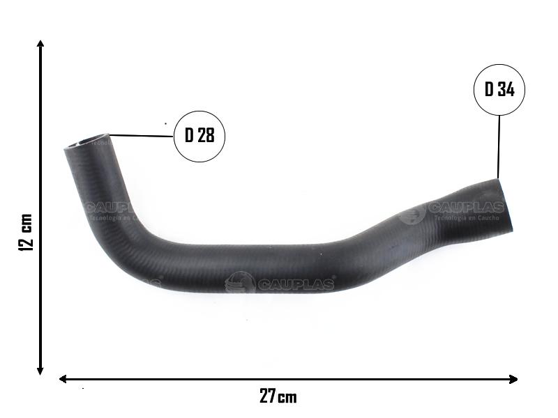 CA-8758 — Manguera Radiador CAUPLAS 8758