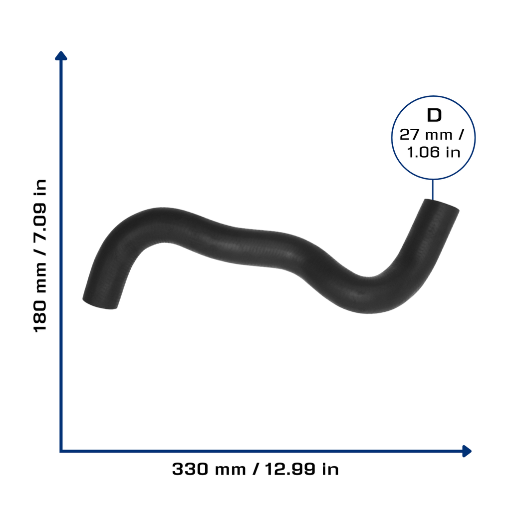 CA-7159 — Manguera Radiador CAUPLAS 7159