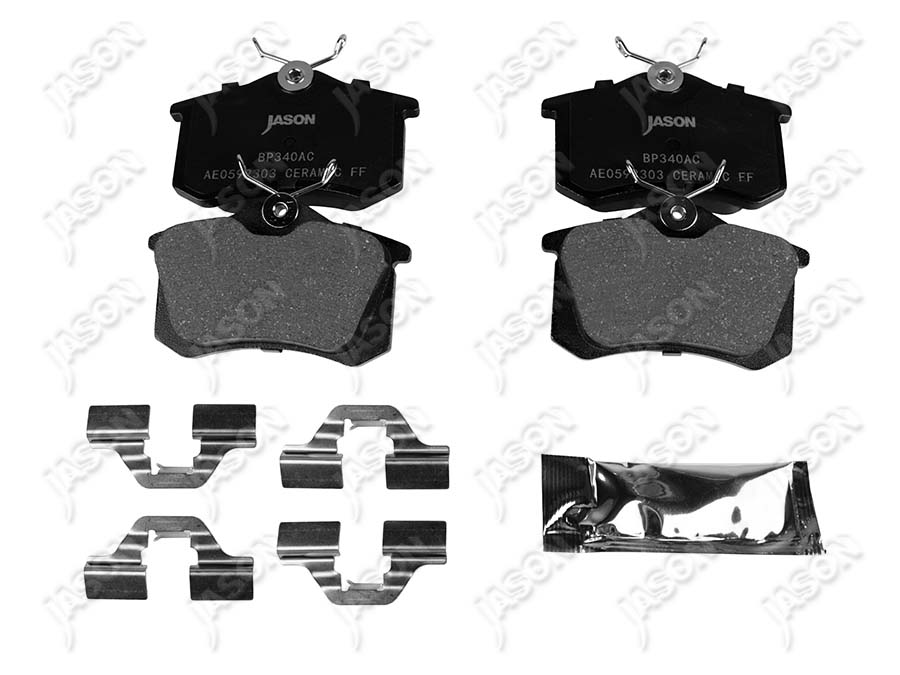 JS-BP340AC — BALATA DE FRENO DELANTERO CERAMICA AUDI A3 1998-2003