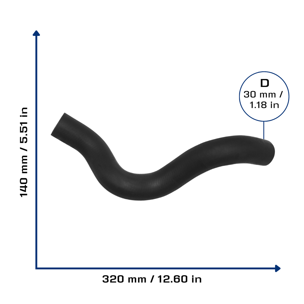 CA-5129 — Manguera Radiador CAUPLAS 5129