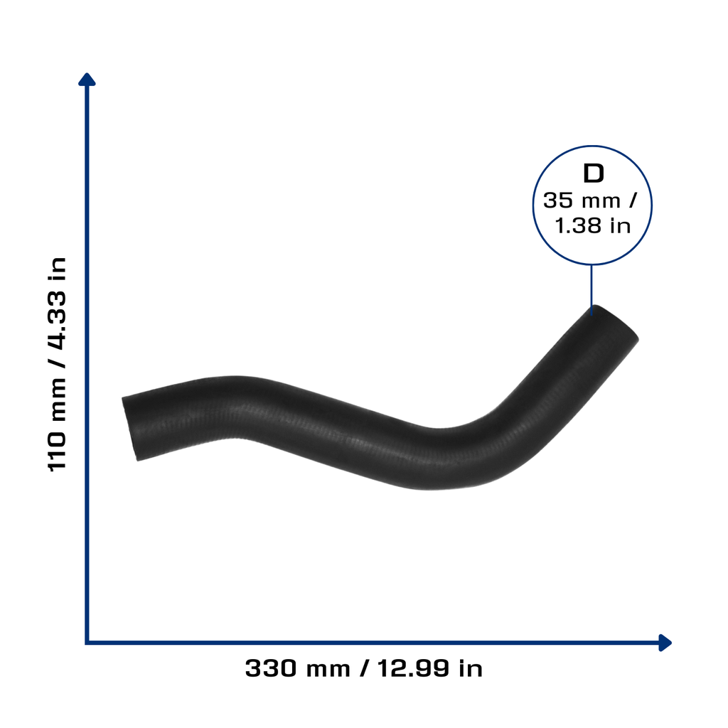 CA-3733 — Manguera Radiador CAUPLAS 3733
