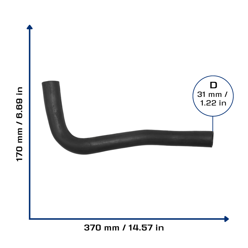 CA-3524 — Manguera Radiador CAUPLAS 3524