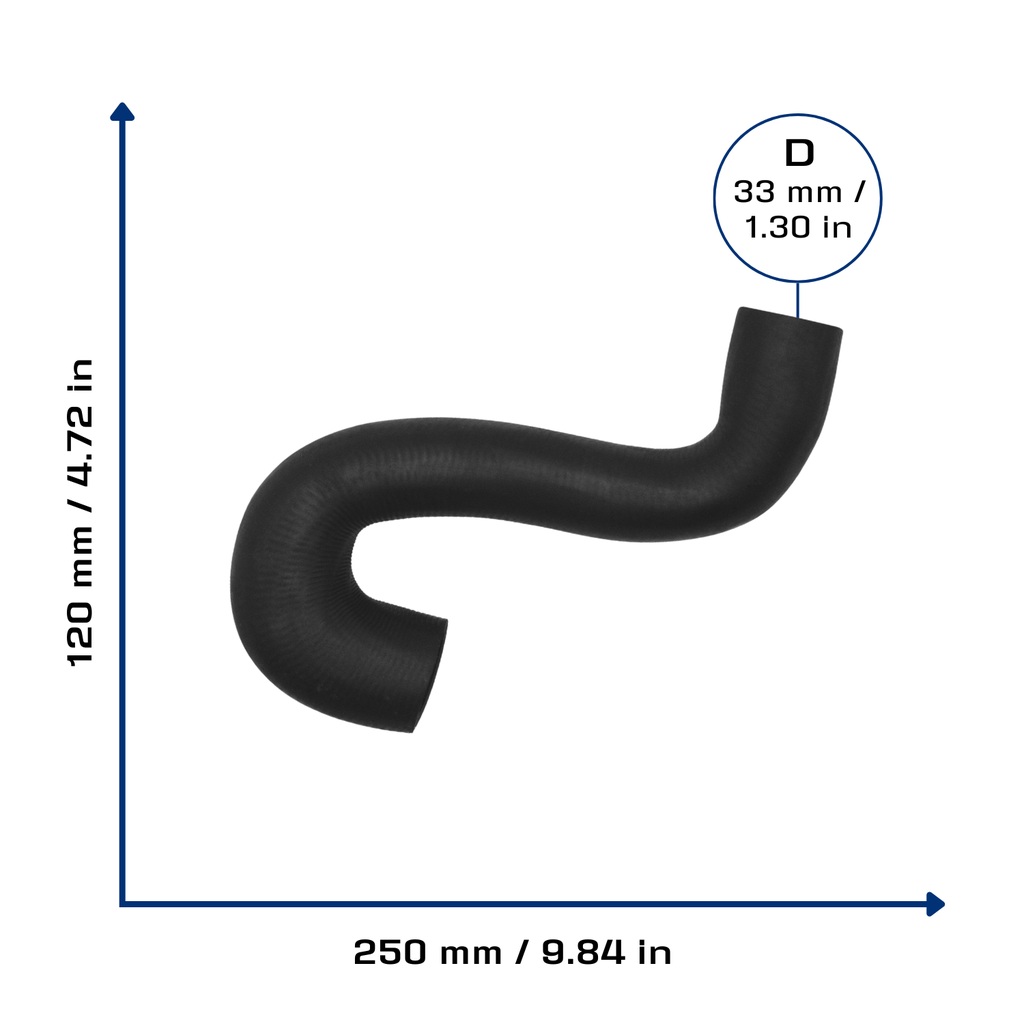 CA-4509 — Manguera Radiador CAUPLAS 4509