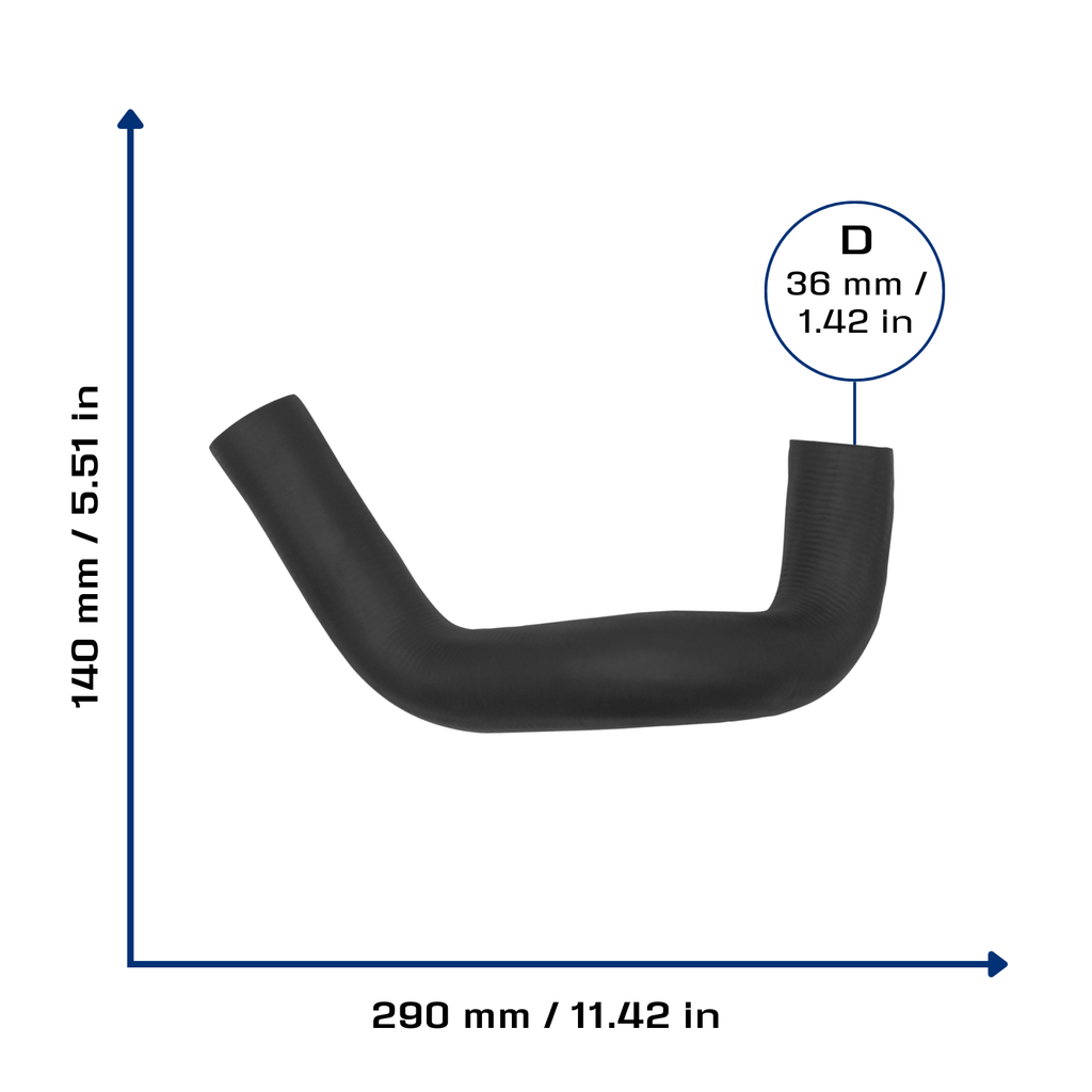 CA-3865 — Manguera Radiador CAUPLAS 3865