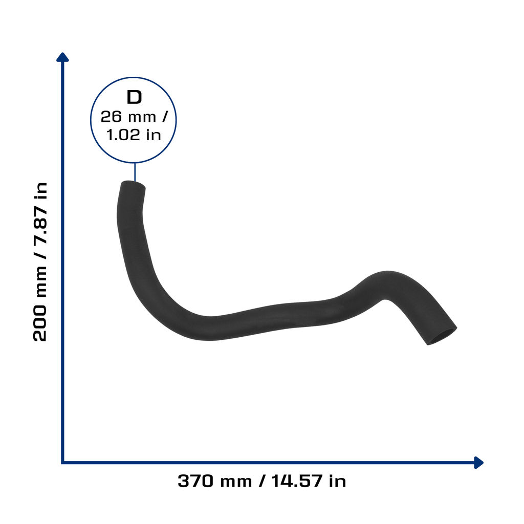 CA-3431 — Manguera Radiador CAUPLAS 3431