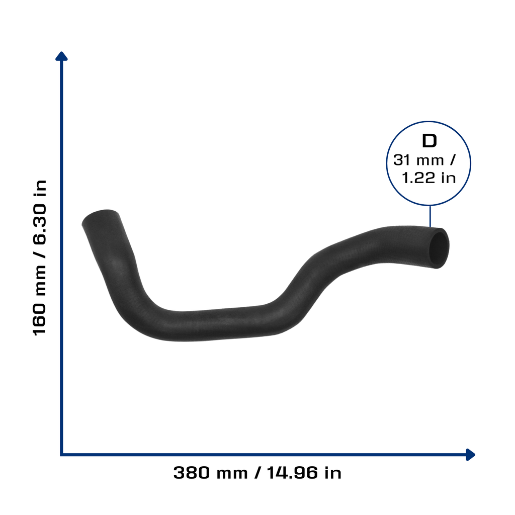 CA-3960 — Manguera Radiador CAUPLAS 3960