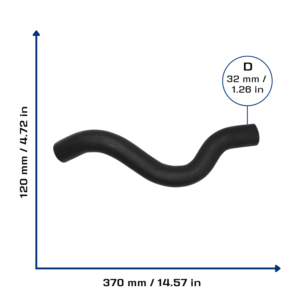 CA-7407 — Manguera Radiador CAUPLAS 7407