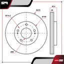 DISCO DEL. MITSUBISHI ECLIPSE L4 2.4 GAS 2000-2012 (VENTILADO)