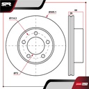 DISCO DEL. FORD RANGER V6 4.0L GAS 2003-2011 (VENTILADO)