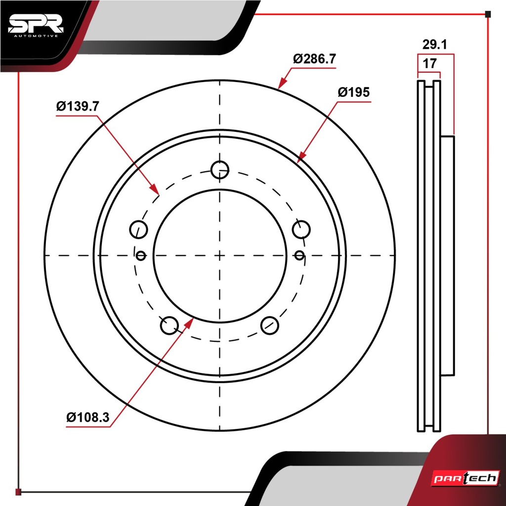 DISCO DEL. CHEVROLET TRACKER L4 2.0L GAS 2000-2008 (VENTILADO)
