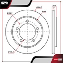 DISCO DEL. CHEVROLET TRACKER L4 2.0L GAS 2000-2008 (VENTILADO)