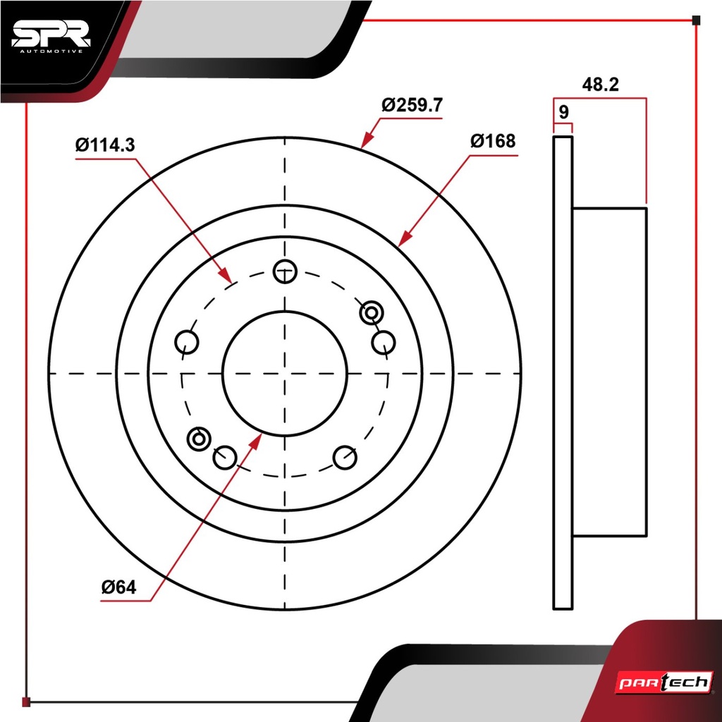 PA-DP-31245 — DISCO TRAS. HONDA ACCORD L4 2.4L GAS 2002-2017 (SOLIDO)