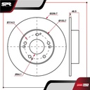 DISCO TRAS. HONDA ACCORD V6 3.0L GAS 1998-2007 (SOLIDO)