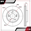 DISCO DEL. HONDA CR-V L4 2.4L GAS 2005-2016 (VENTILADO)