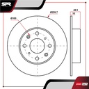 DISCO TRAS. HONDA CIVIC L4 1.7L GAS 2002-2003 (SOLIDO)
