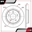 DISCO TRAS. MAZDA 3 L4 2.3L GAS 2004-2013 (SOLIDO)