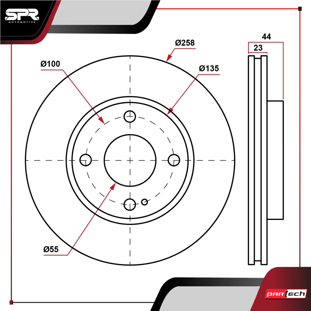 DISCO DEL. MAZDA 2 L4 1.5L GAS 2011-2025 (VENTILADO)
