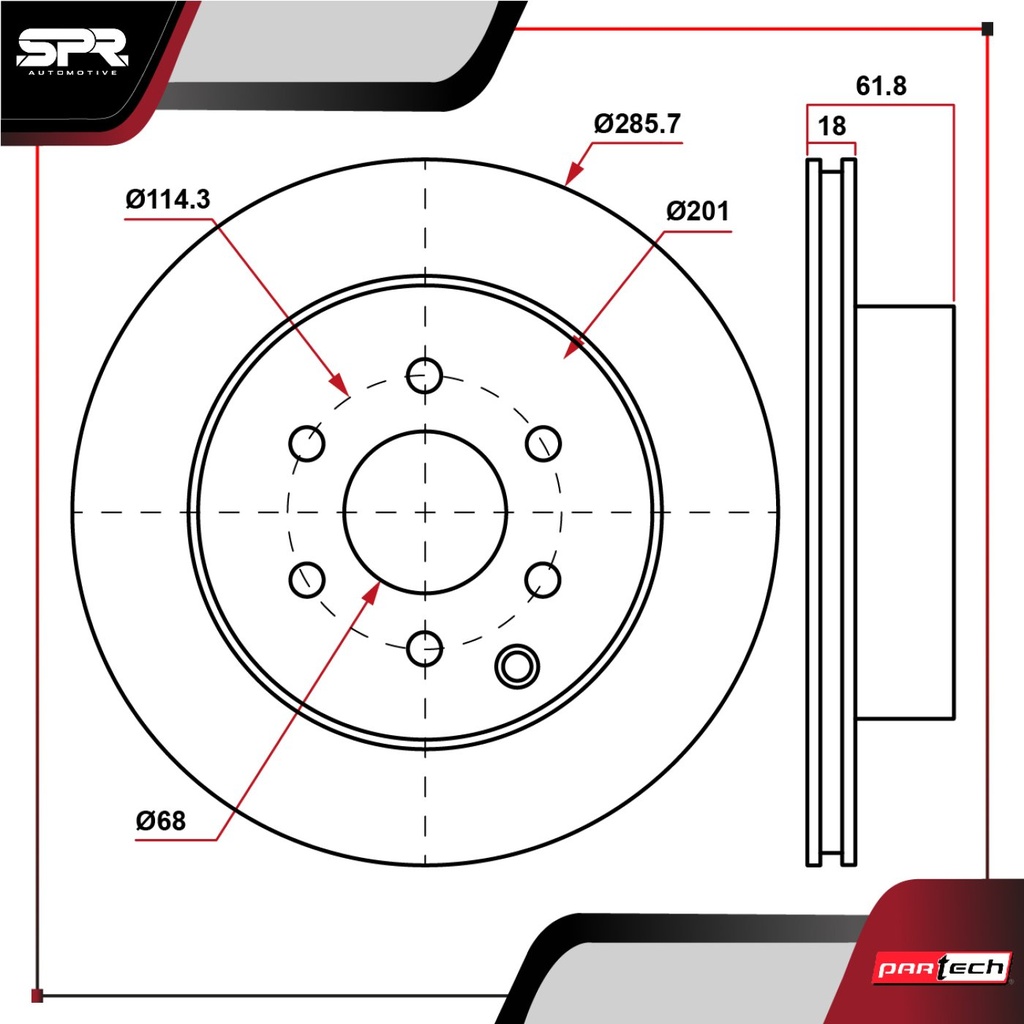 DISCO TRAS. NISSAN FRONTIER L4 2.5L GAS 2005-2020 (VENTILADO)