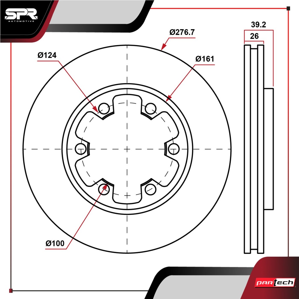 DISCO DEL. NISSAN FRONTIER L4 2.4L GAS 1998-2002 (VENTILADO)