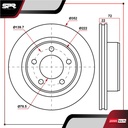 DISCO TRAS. RAM 1500 V8 5.7L GAS 2011-2013 (VENTILADO)