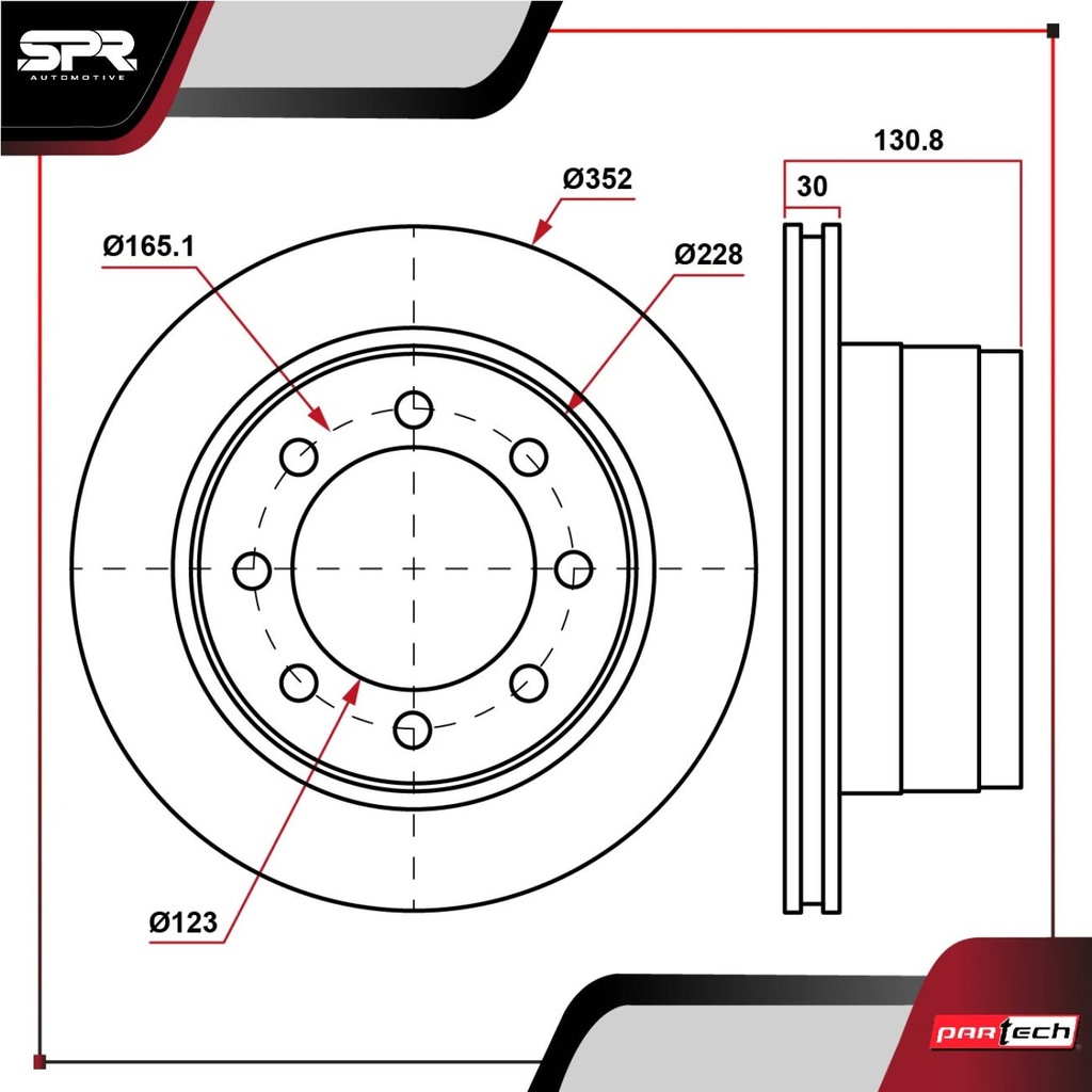 DISCO TRAS. RAM 1500 V8 5.7L GAS 2011-2012 (VENTILADO)