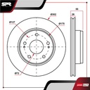 DISCO DEL. JEEP WRANGLER V6 3.6L GAS 2012-2023 (VENTILADO)