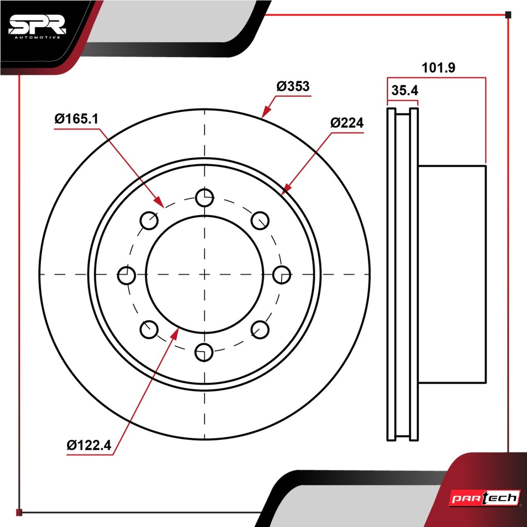 DISCO DEL. RAM 1500 V6 4.7L GAS 2011-2012 (VENTILADO)