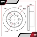 DISCO DEL. RAM 1500 V6 4.7L GAS 2011-2012 (VENTILADO)
