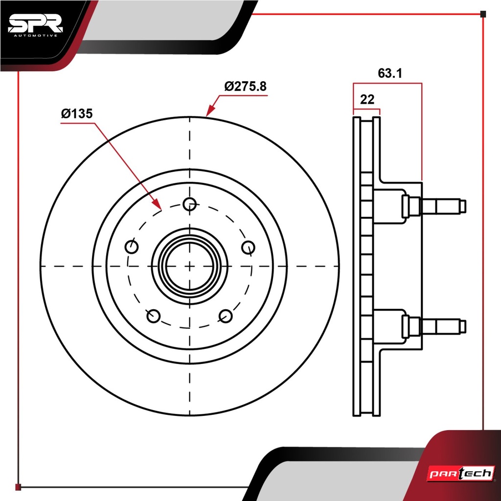 DISCO DEL. FORD EXPLORER V6 4.0L GAS 1993-1994 (VENTILADO)