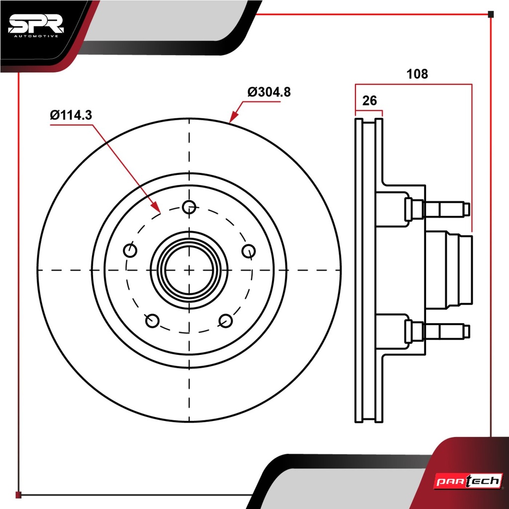 PA-DP-54096 — DISCO DEL. FORD EXPLORER V6 5.0L GAS 2001-2001 (DELANTERO)