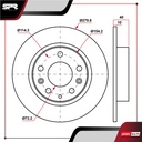 DISCO TRAS. FORD FUSION L4 2.5L GAS 2010-2012 (SOLIDO)