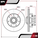 DISCO DEL. FORD F-150 V6 4.2L GAS 1998-2003 (VENTILADO)