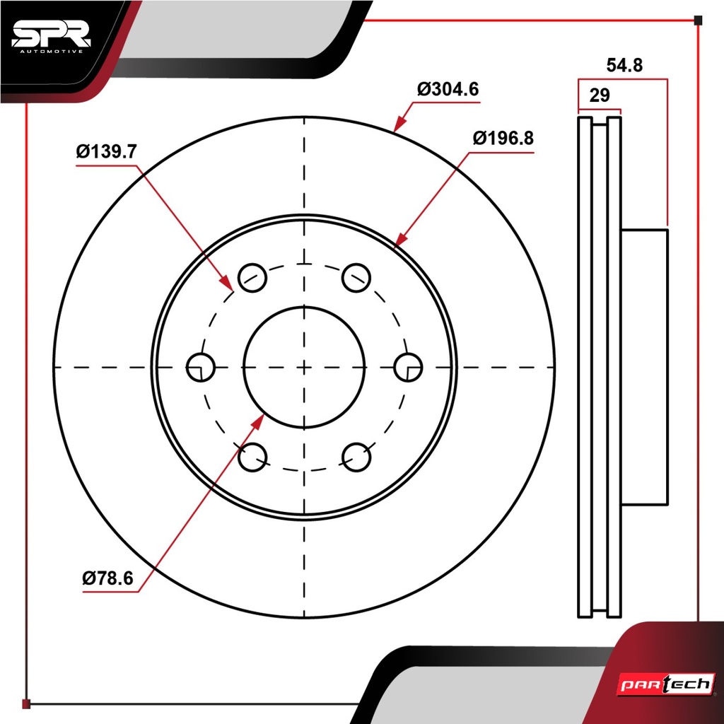 PA-DP-55054 — DISCO DEL. GMC YUKON V8 4.8L GAS 2001-2004 (VENTILADO)