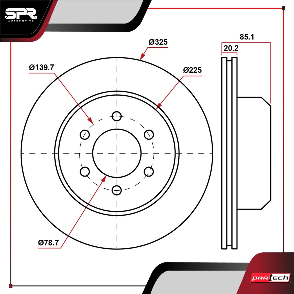 PA-DP-55066 — DISCO TRAS. GMC YUKON V8 4.8L GAS 2001-2004 (VENTILADO)