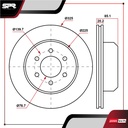 DISCO TRAS. GMC YUKON V8 4.8L GAS 2001-2004 (VENTILADO)